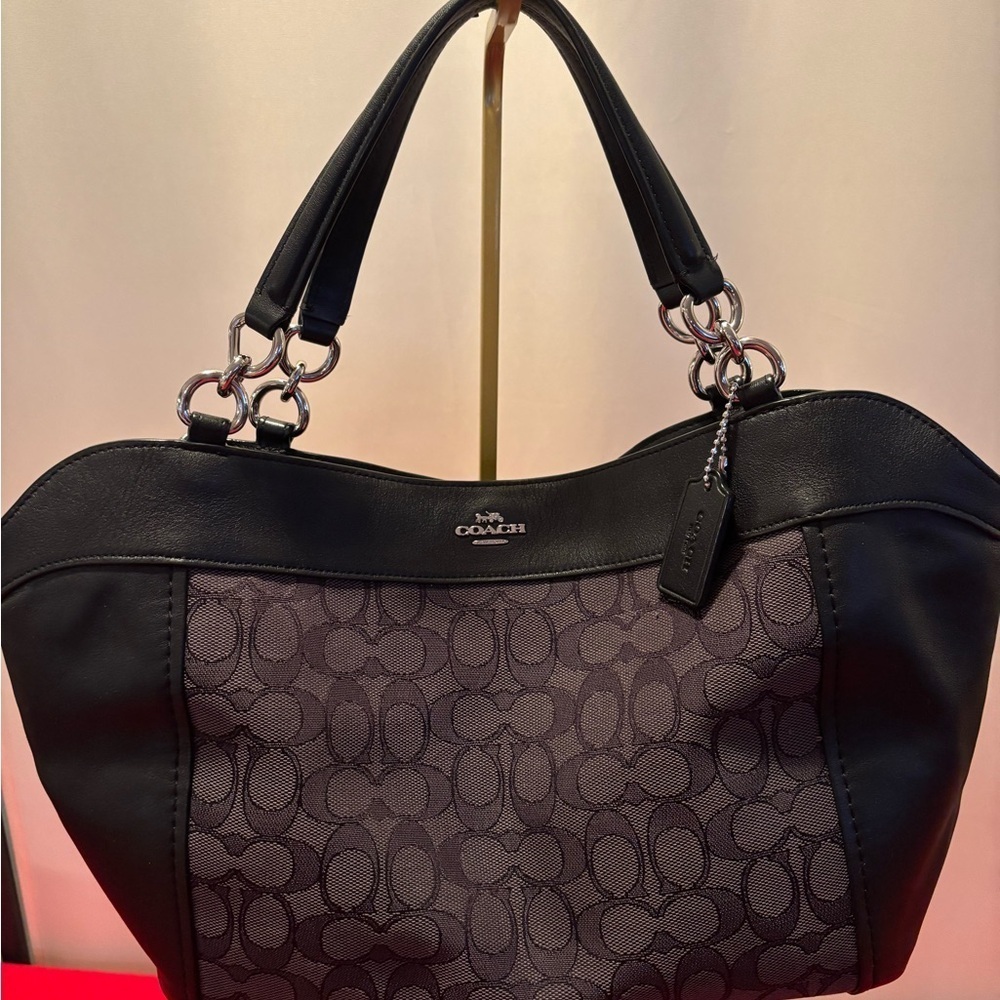 Coach Lexy Shoulder logo canvas bag